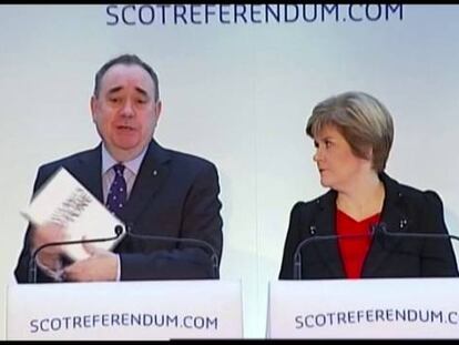 Salmond promete mantener la libra y permanecer en la UE