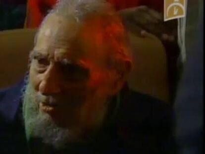 Fidel Castro, durante su reaparición en La Habana. VÍDEO: ATLAS