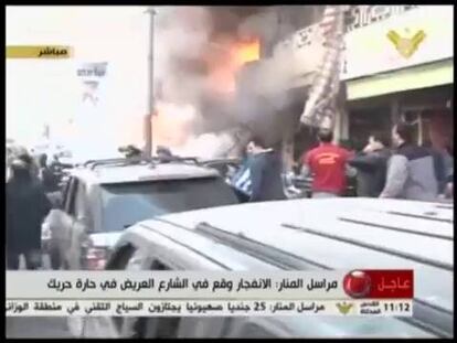 Imagenes del atentado en Beirut.