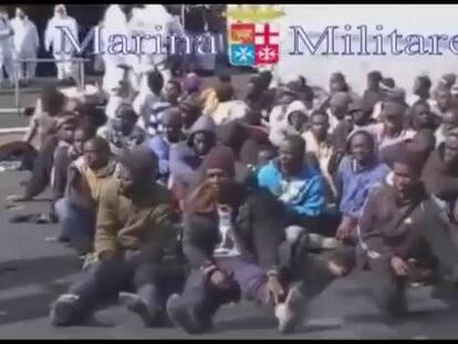 Rescate de inmigrantes subsaharianos cerca de Lampedusa