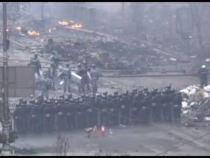 Imágenes de las protestas en Kiev.