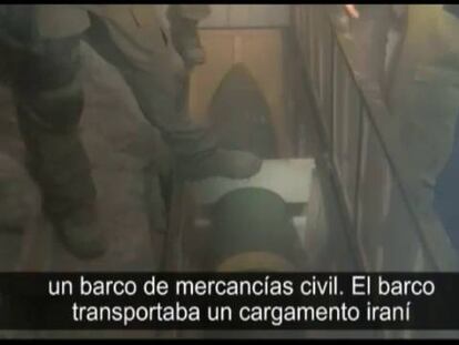 Las Fuerzas de Defensa israelí afirman haber interceptado un barco con misiles iraníes con destino a Gaza.