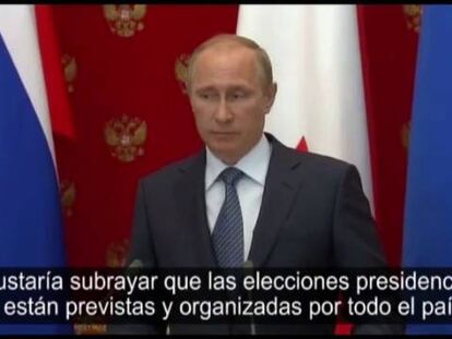 El presidente Vladímir Putin, este miércoles.