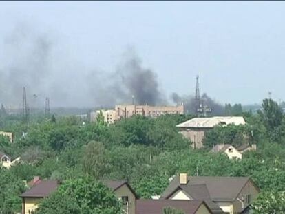 Los rebeldes prorrusos toman el aeropuerto de Donetsk.