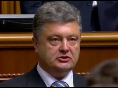 Petro Poroshenko toma posesión como presidente ucranio.