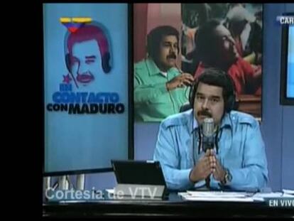 Niolás Maduro habla sobre el presidente colombiano.