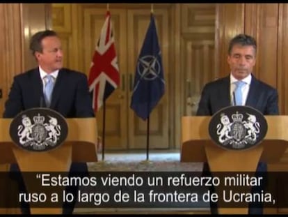 Declaraciones del secretario de la OTAN y el primer ministro británico