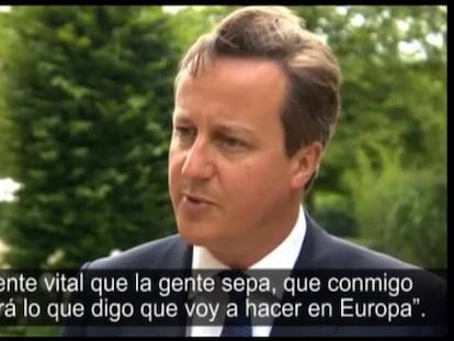 David Cameron explica su negativa hacia Juncker.