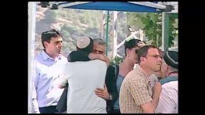 Funeral de los tres jóvenes israelíes asesinados en Hebrón.