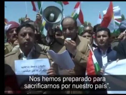 El líder del Kurdistán iraquí pide la independencia.