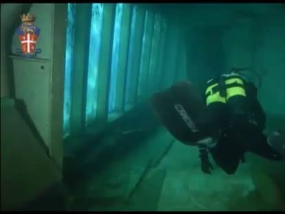 Visita submarina al Costa Concordia