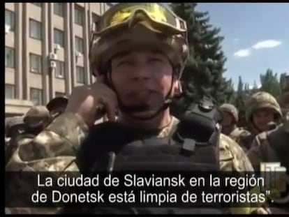 Las tropas ucranias llegan al Este.