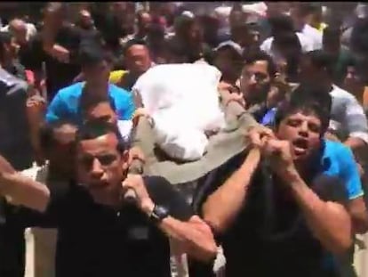 Funerales multitudinarios na faixa de Gaza.