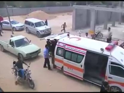 Funerales de palestinos en la Franja de Gaza.