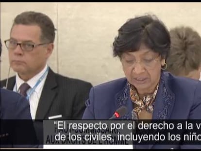 Declaraciones de la alta comisionada de Naciones Unidas para los Derechos Humanos, Navi Pillay