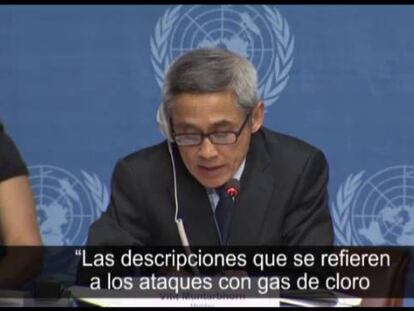 La ONU afirma que Siria utilizó gas cloro desde abril.