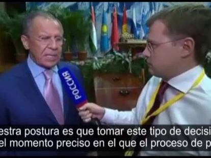 El ministro de Exteriores ruso reacciona a la nueva ronda de sanciones.