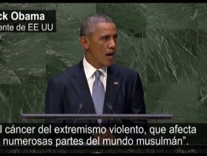 Barack Obama, durante su intervención en la ONU.