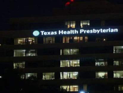 Fachada do hospital Presbiteriano de Dallas, onde o paciente com ebola se encontra isolado, no Texas.