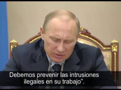 El presidente ruso habla sobre mejorar la seguridad en internet