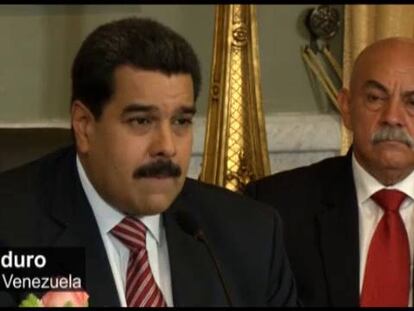 Maduro exhibe a los supuestos autores del crimen de un diputado