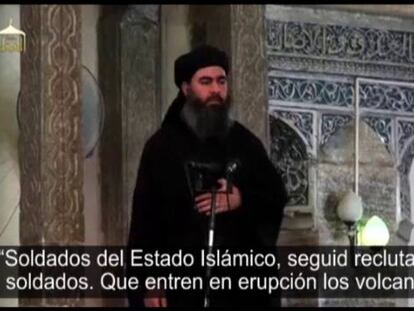 El EI difunde un supuesto vídeo de su líder en el que pide ampliar su califato
