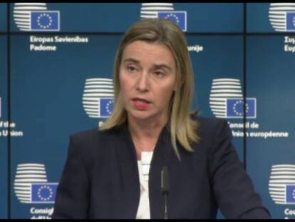 Mogherini habla sobre el posible reconocimiento del Estado Palestino por parte de Europa
