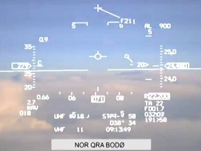 Un caza noruego evita chocar con uno ruso tras una maniobra inusual