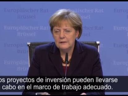 Merkel cuestiona el ‘plan Juncker’ de inversiones ante los socios europeos