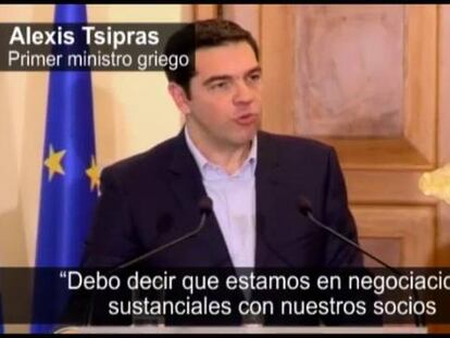 Alexis Tsipras, nesta segunda-feira em Nicósia.