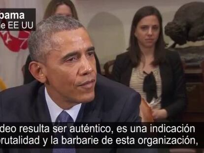 Barack Obama habla sobre el vídeo del piloto jordano.