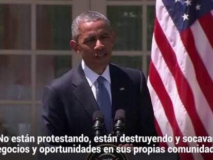 Barack Obama, en su comparecencia este martes.