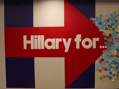Así es la sede de campaña de Hillary Clinton, donde trabaja la peruana Lorella Praeli.