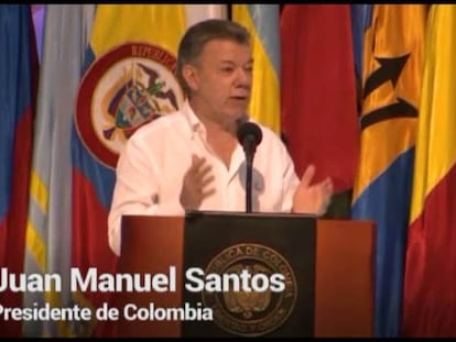 El presidente de Colombia, Juan Manuel Santos.