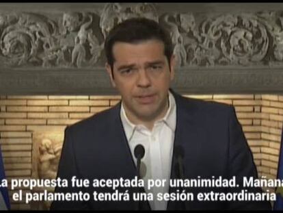 Tsipras convoca un referéndum sobre la propuesta de la UE