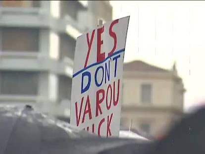 Miles de personas se manifiestan en apoyo al sí en el referéndum griego