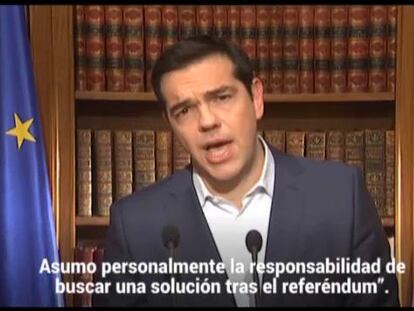 Tsipras mantém o referendo e pede votação maciça no não