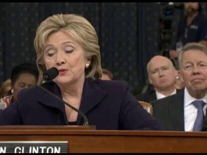Hillary Clinton declara ante el Congreso de EE UU sobre los atentados de Bengasi.