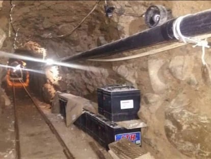 Hallado un ‘narcotúnel’ operado por el cártel de El Chapo Guzmán