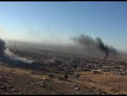 Fuerzas kurdas con apoyo aéreo de EE UU se lanzan a recuperar Sinjar