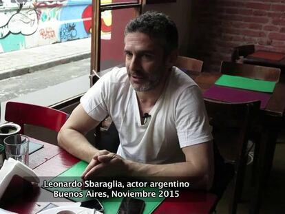 El actor Leonardo Sbaraglia.