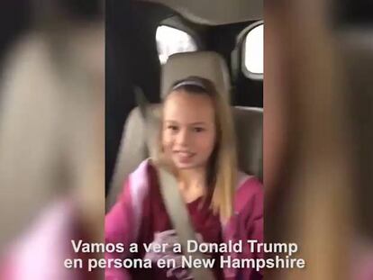 Una niña de 9 años llora al saber que va a conocer a Donald Trump: ¡Lo amo!