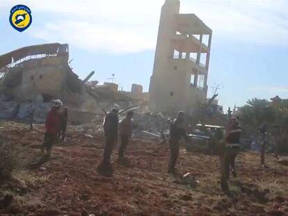 Imágenes de los bombardeos a tres hospitales en Siria.