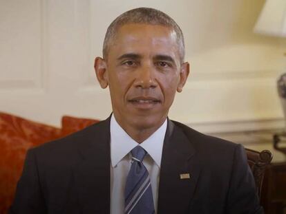 Barack Obama en su vídeo de apoyo de Hillary Clinton