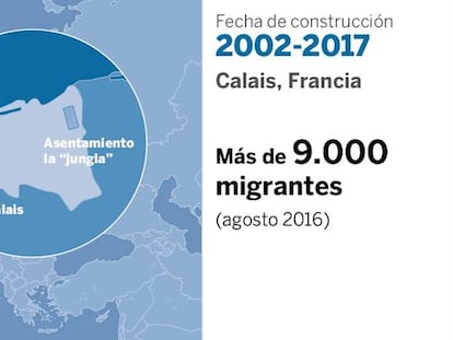 Imagens sobre os muros levantados na Europa desde os anos 90 até a atualidade.