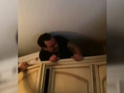 Detenido un capo italiano escondido en un armario