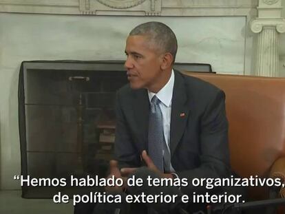 Trump y Obama