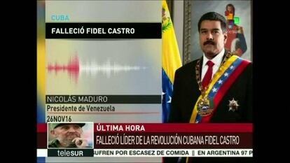 VÍDEO: Mensaje de condolencia del presidente de Venezuela, Nicolás Maduro.