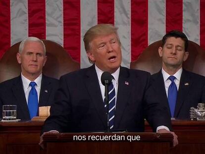 Así fue el discurso de Donald Trump ante el Congreso