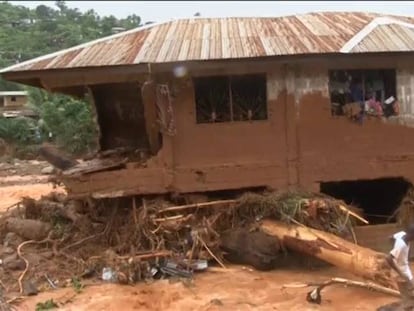 Inundaciones en Freetown.